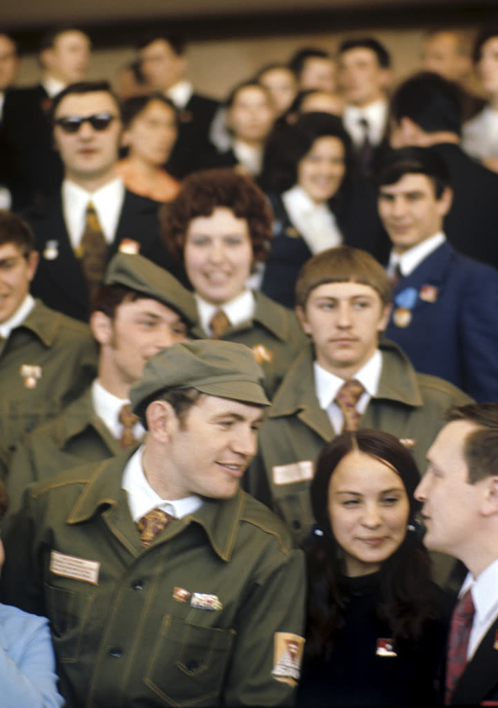 Строители БАМа на XVII съезде ВЛКСМ, 27 апреля 1974