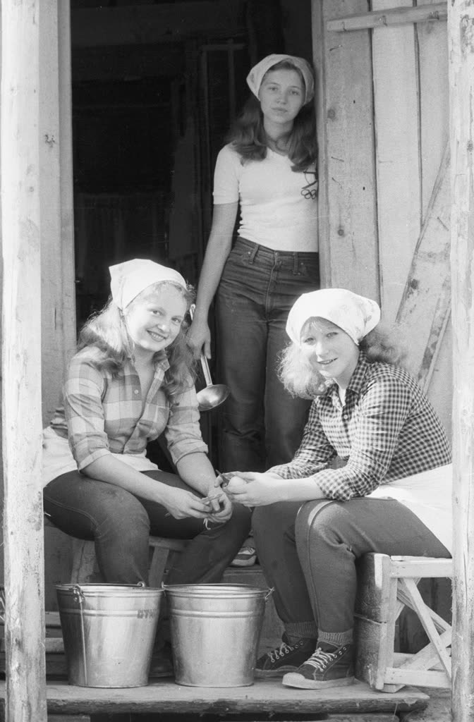 Повара студенческого отряда «Ровесник», Усть-Кут, 1981